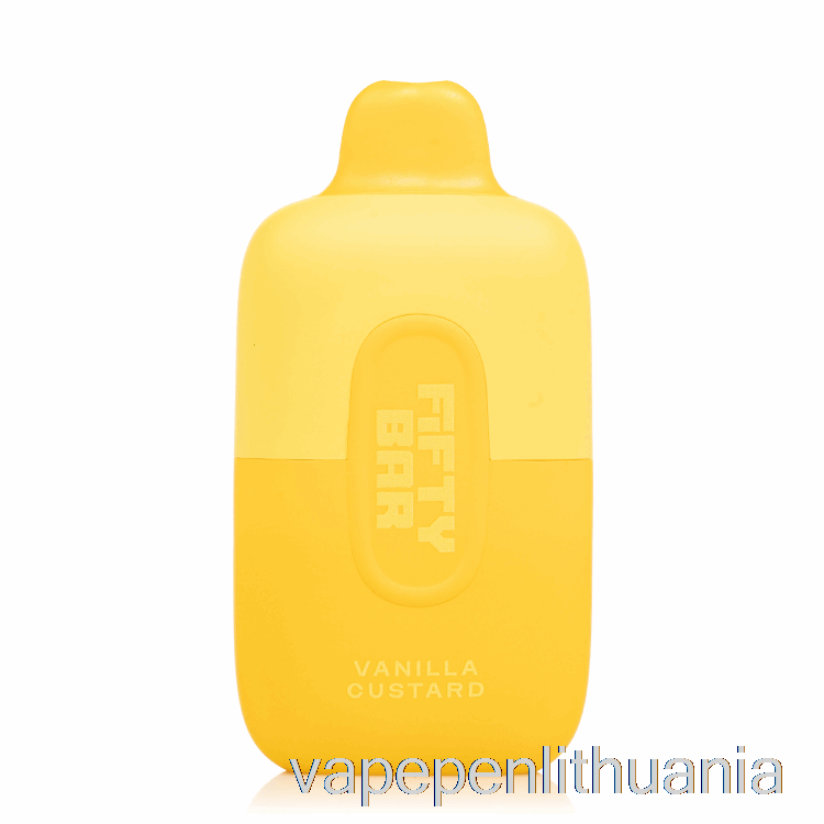 Penkiasdešimt Barų 6500 Vienkartinio Vanilinio Kremo Vape Skystis